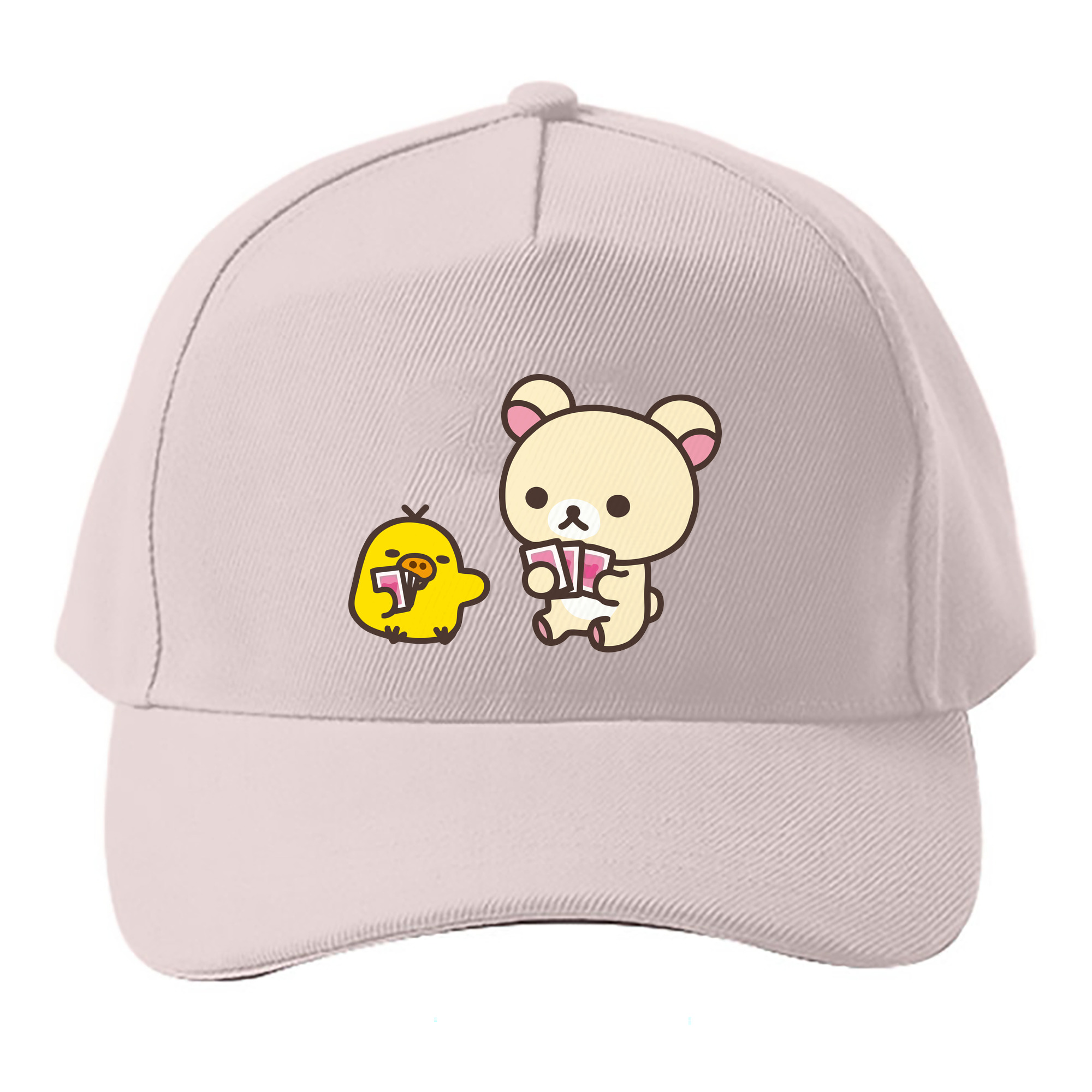 （画像用） リラックマ リラックマ キイロイトリ Rilakkuma Korilakkuma Kiiroitori ベースボールキャップ 綿100％ 男女兼用 帽子 スポーツ